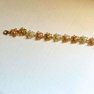 Anthropologie Floral anklet/bracelet
